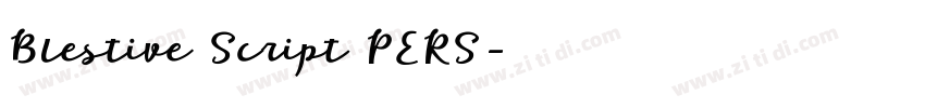 Blestive Script PERS字体转换